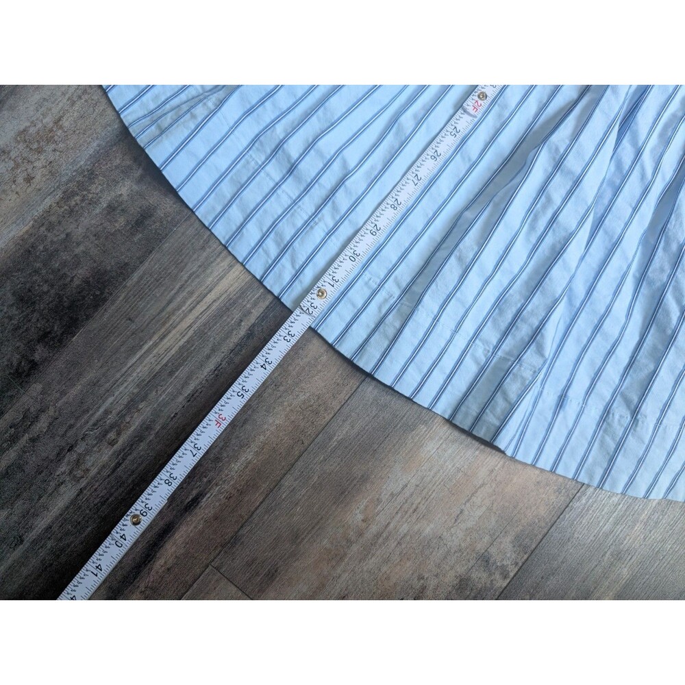 EXQUISE Zadie  Mini Dress Blue Striped Women's Small e26y06218676 $210 Pockets - Picture 3 of 7